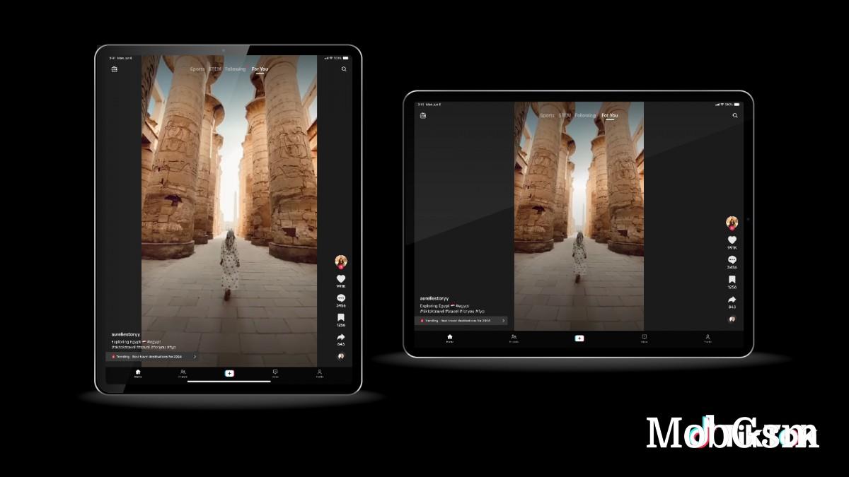 TikTok updated to support foldables and tablets