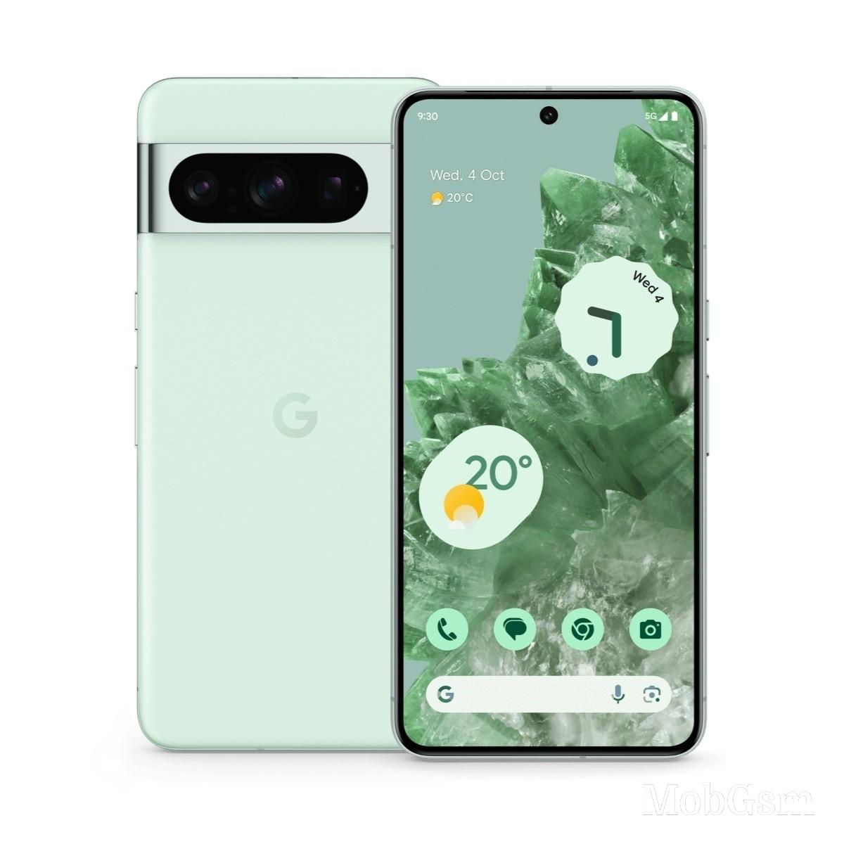 First render of Pixel 8 Pro in Minty Fresh appears online