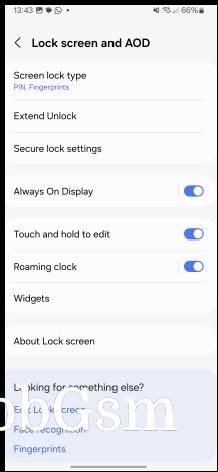 Lock screen and AOD - One UI 6.1 review