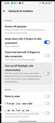 Screen-off gestures and Air gestures