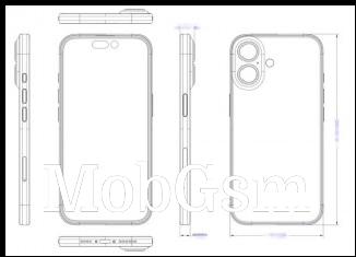 iPhone 16 design schematic and render (@MajinBuOfficial x @upintheozone )