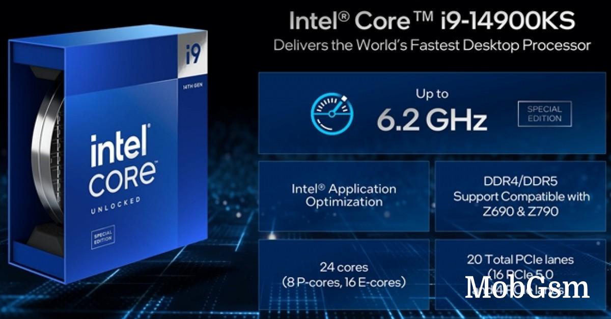 Intel Core i9-14900KS is official with 6.2 GHz max turbo frequency