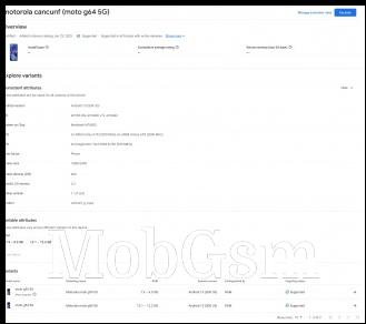 Moto G64 5G on the Google Play Console
