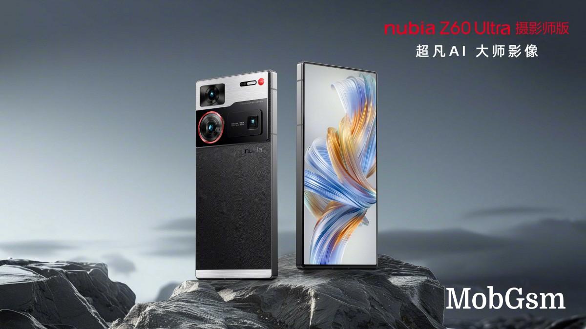 nubia Z60 Ultra Photographer Edition brings camera-inspired design and more AI features 