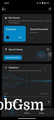 ANC settings and Sound Zones