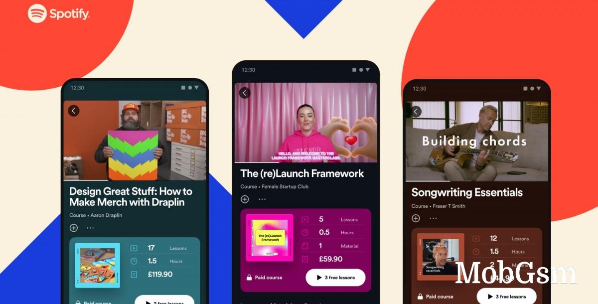 Spotify tries its hand at offering video learning courses