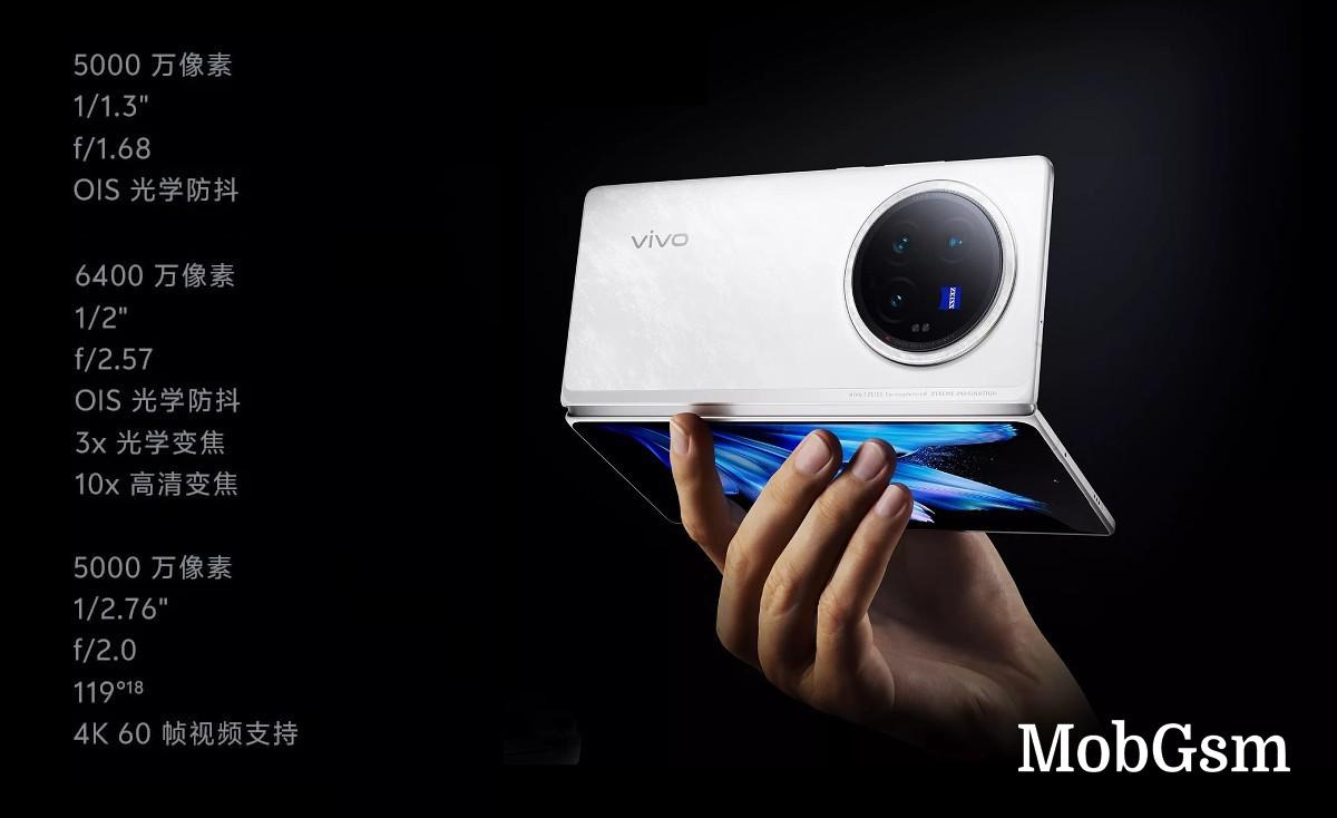 The vivo X Fold3 Pro has a larger main sensor and a better tele camera