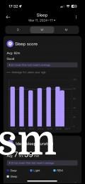 Heart rate, blood oxygen and sleep readings in the Mi Fitness app