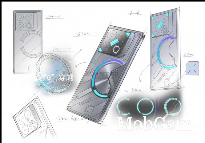 Infinix GT 20 Pro design sketches