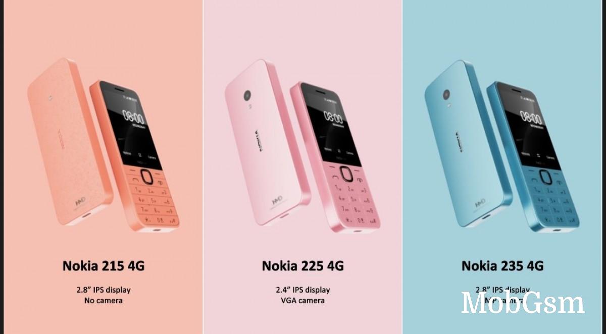 New Nokia feature phones: 215 4G, 225 4G and 235 4G