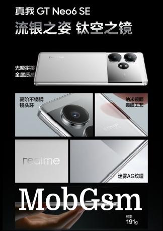 Realme GT Neo6 SE in Liquid Silver Knight