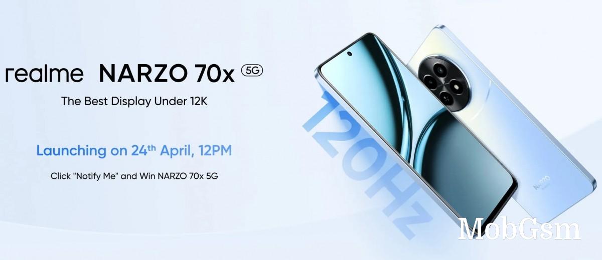 Realme Narzo 70x 5G will pack a 120Hz display