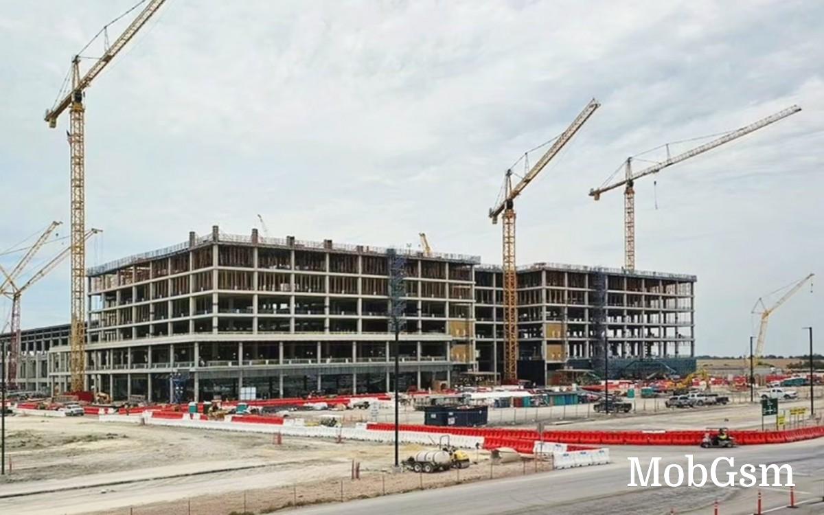 Samsung plant under construction in Taylor, Texas