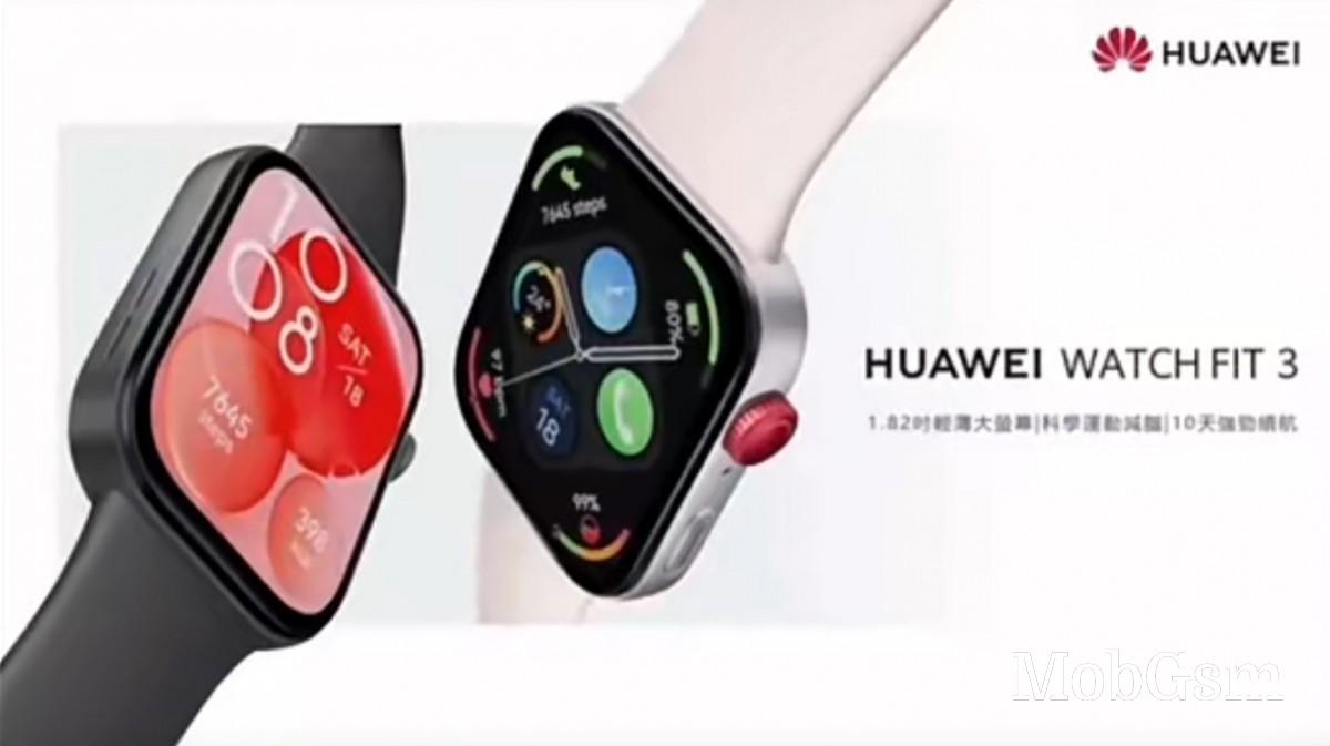 Huawei Watch Fit 3 promo video leaks ahead of launch, advertises longer battery life