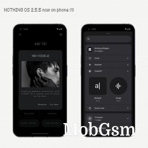 Nothing Phone (1) gets the Nothing OS 2.5.5 update with ChatGPT integration