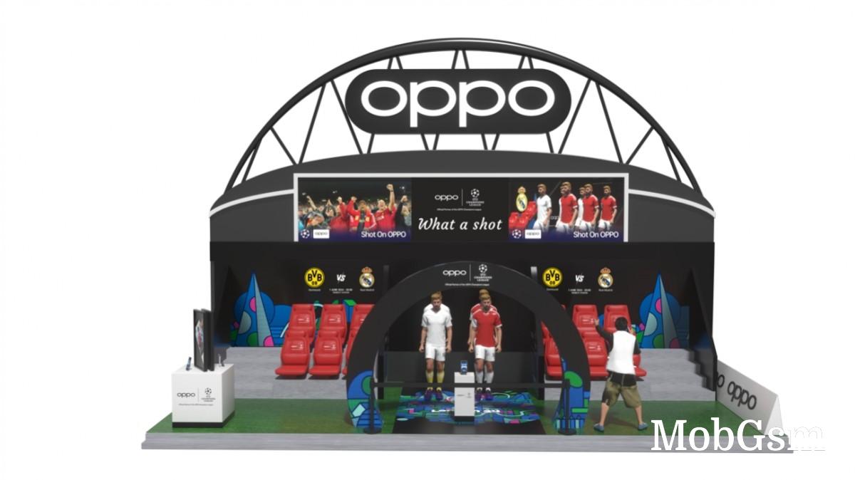 Oppo booth at the UEFA Champions League Festival