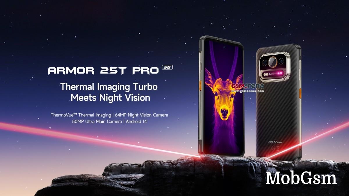 Ulefone Armor 25T Pro rugged smartphone with thermal camera and 6,500 mAh battery teased