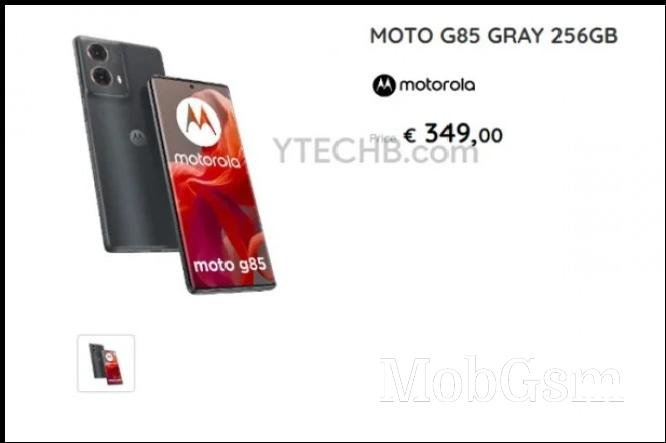 Motorola G85 listing