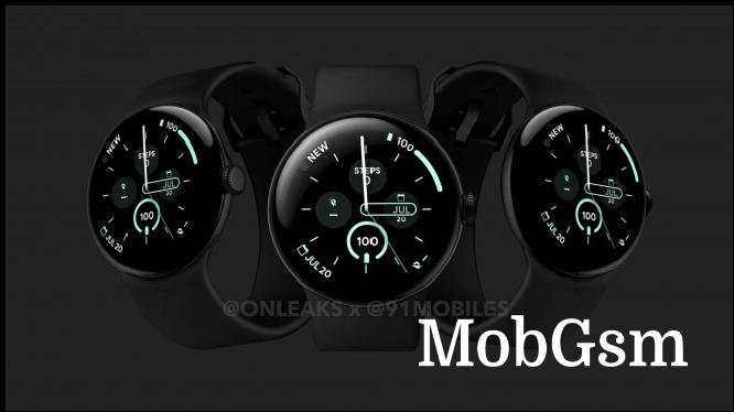 Google Pixel Watch 3 renders (OnLeaks x 91mobiles)