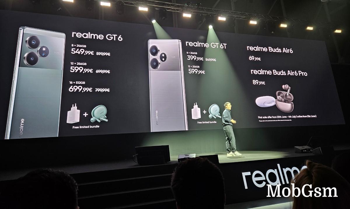 Realme GT 6T comes to Europe with a €550 price tag, but will cost only €400 for a limited time