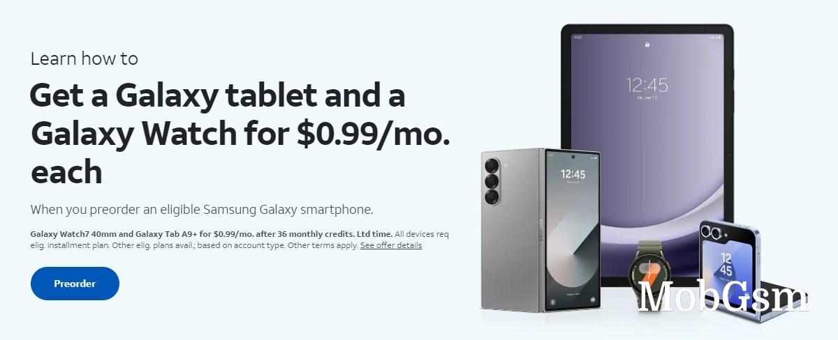 You can get the Galaxy Z Flip6 for free on AT&T by trading in an old Galaxy S, Z or Note series device