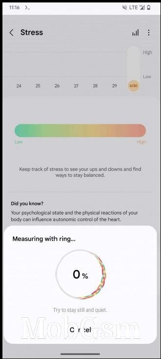 Stress and heart rate tracking