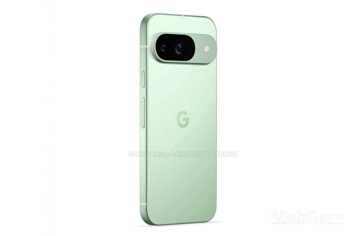 Google Pixel 9 in green