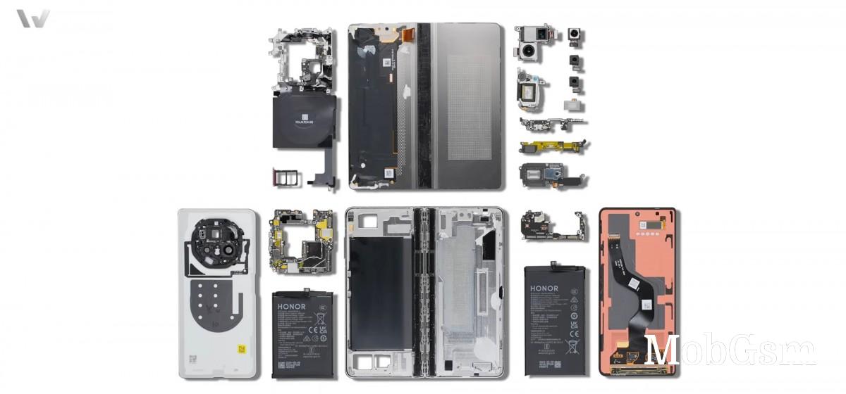 Honor Magic V3 disassembled on video