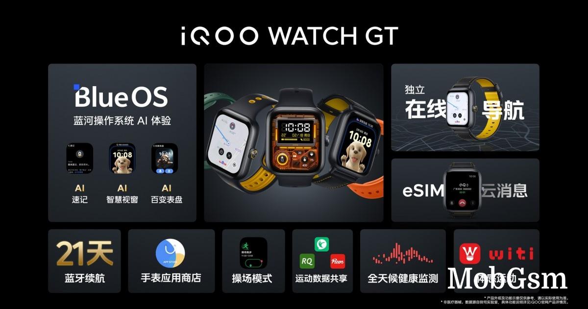 iQOO Watch GT unveiled with a 1.85