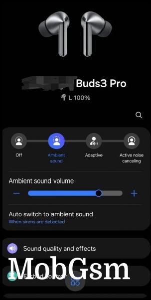 Ambient sound is adjustable through the app (Source: u/single_mind)