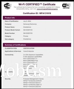 Samsung Galaxy F05 and M05 Wi-Fi certifications