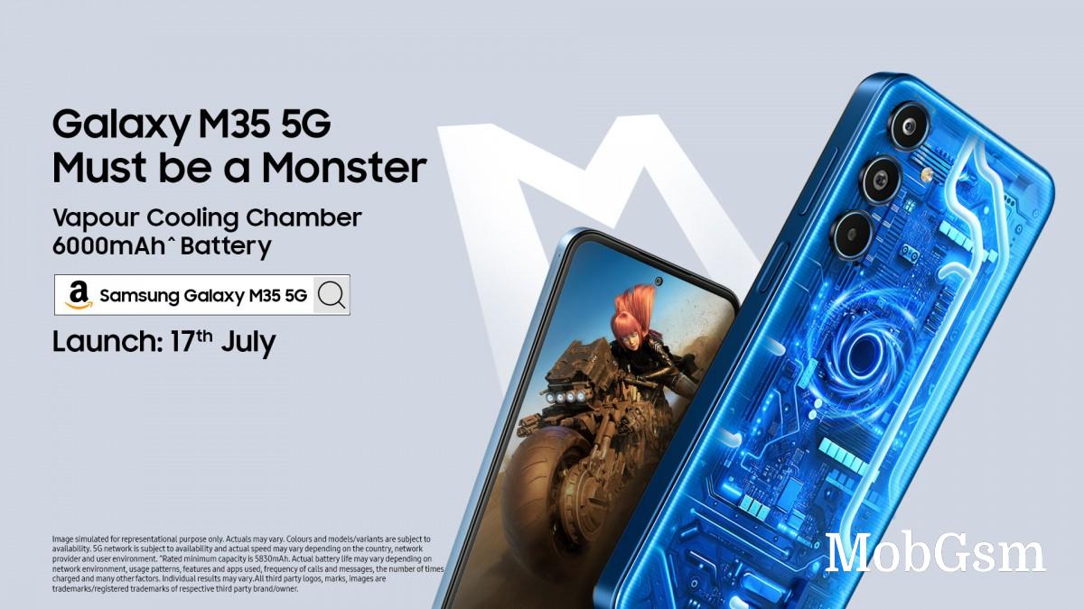 Samsung Galaxy M35 is launching in India on July 17