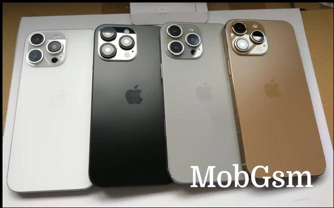 iPhone 16 Pro in White, Black, Grey and Gold