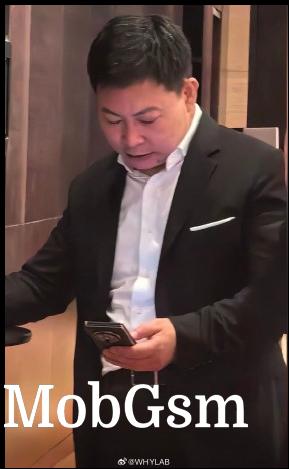 Richard Yu, Huawei CEO with the triple-folding smartphone