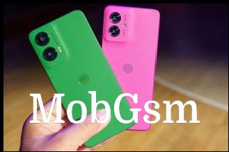 The Moto G55 (right) with the bigger G35