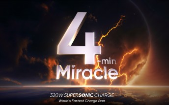 Realme's 320W SuperSonic Charge fills the battery in under 5 minutes