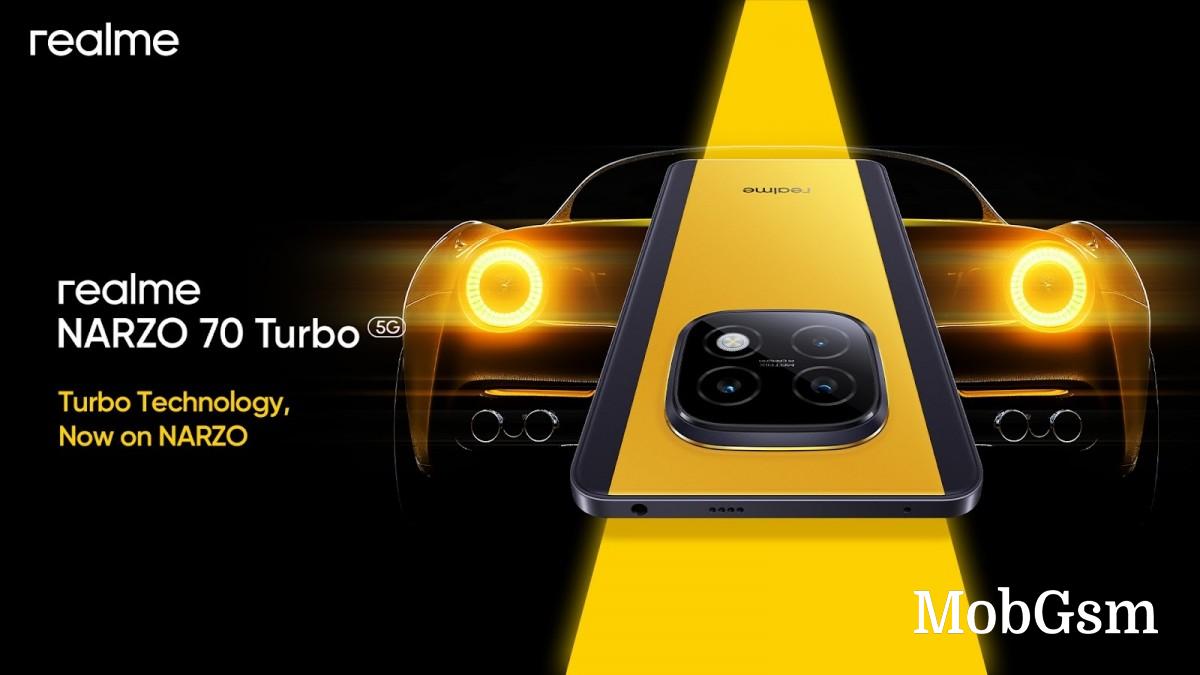 Realme Narzo 70 Turbo teased with Motorsport design