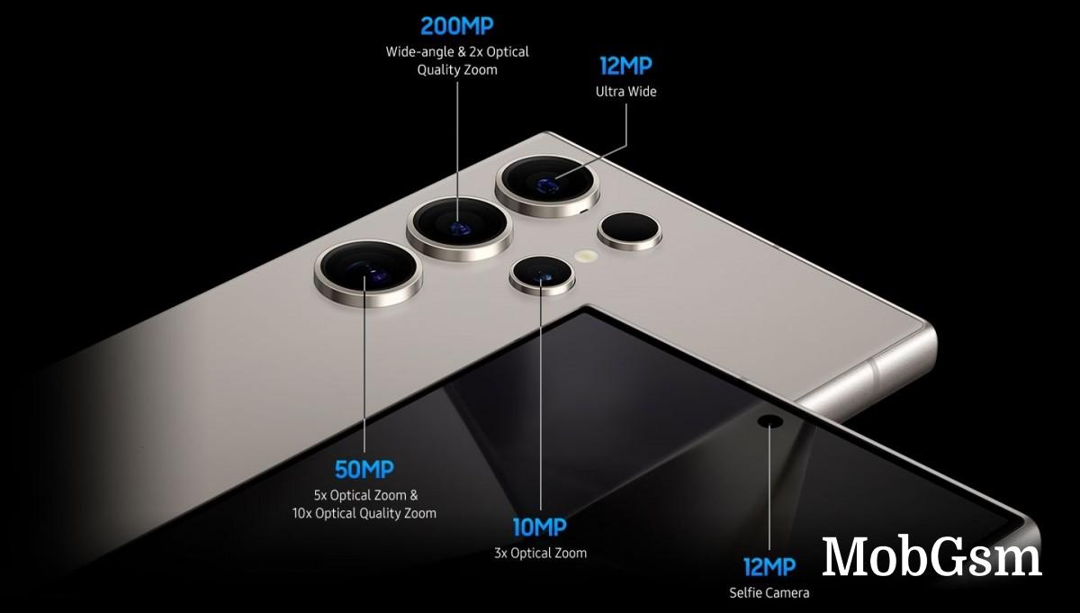 The Samsung Galaxy S24 Ultra camera setup