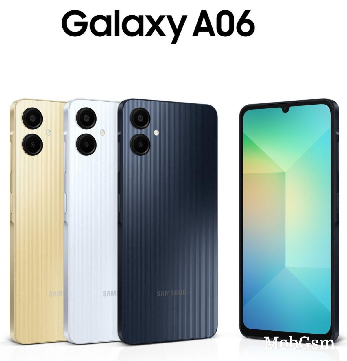 Samsung Galaxy A06 shines in Yellow in new leaked render