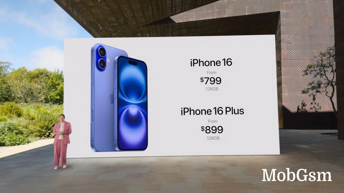 Apple iPhone 16 and iPhone 16 Plus pricing