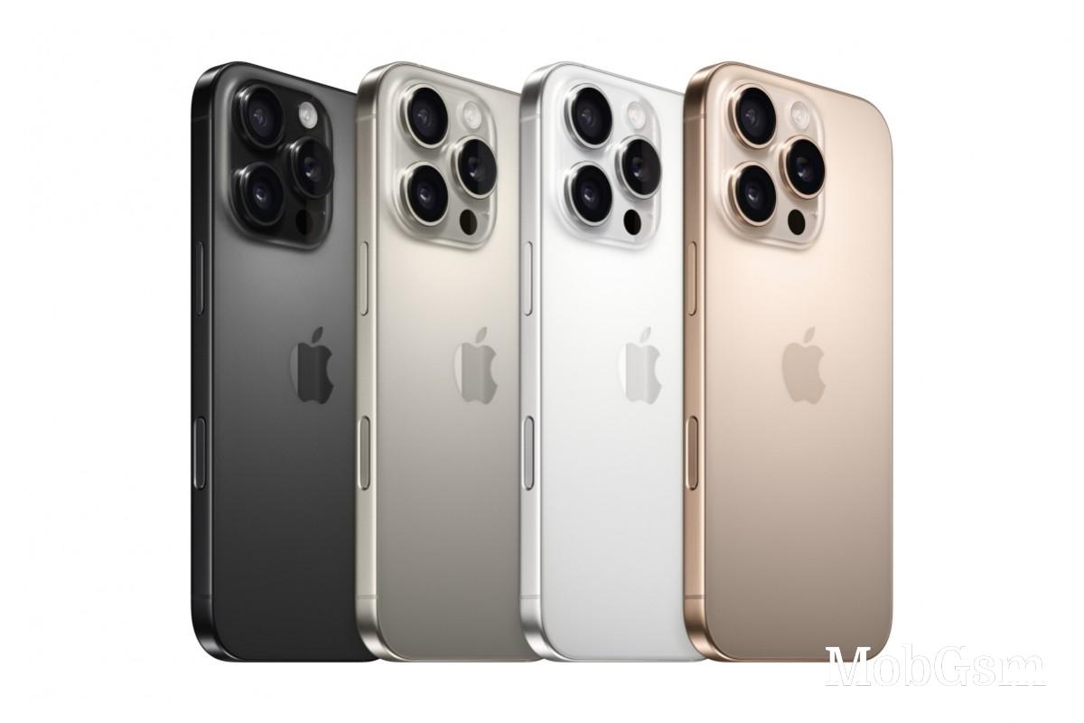 Apple iPhone 16 Pro and iPhone 16 Pro Max colors