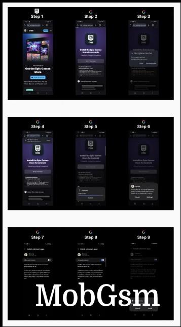 21 steps required to install Epic Games Store on Samsung devices