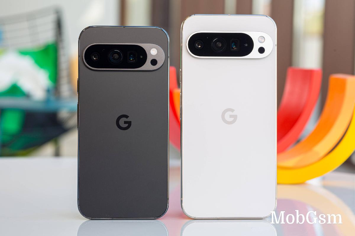 Left: Pixel 9 Pro • Right: Pixel 9 Pro XL