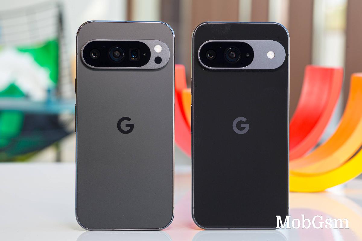 Left: Pixel 9 Pro • Right: Pixel 9