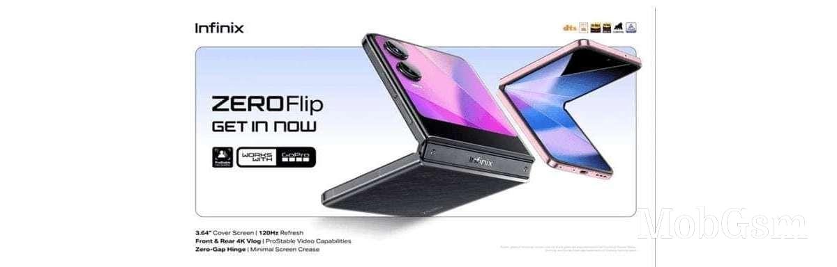 Infinix Zero Flip full specs leak revealing a big cover screen