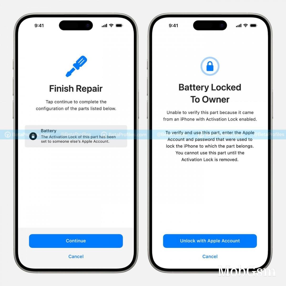 iOS 18 to introduce Activation Lock for iPhone parts