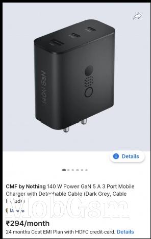 CMF Power 140W listing on Flipkart