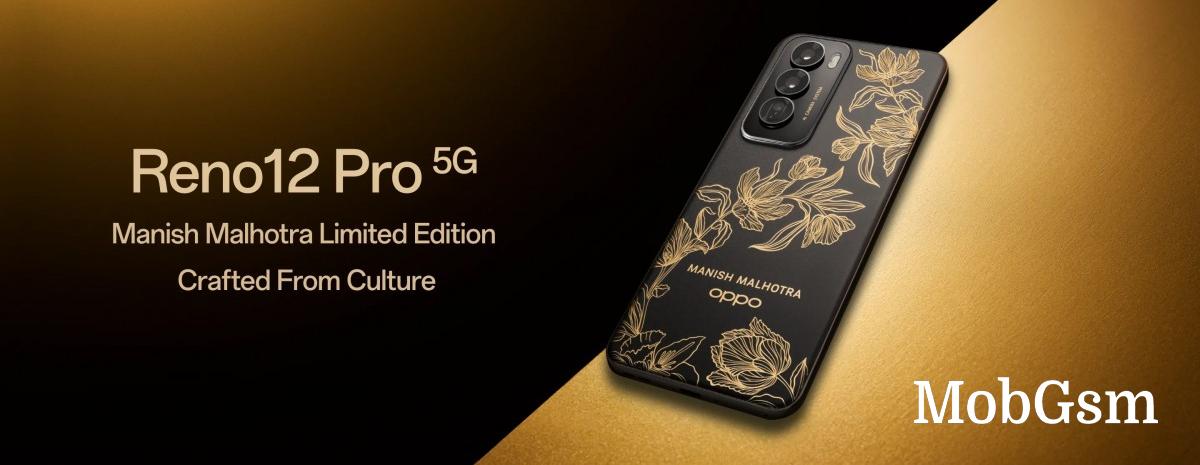 Oppo Reno12 Pro Manish Malhotra Limited Edition launched in India