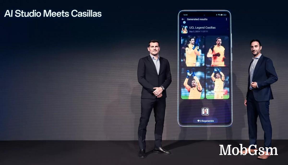 Iker Casillas Fernandez Experiences the AI Studio Feature