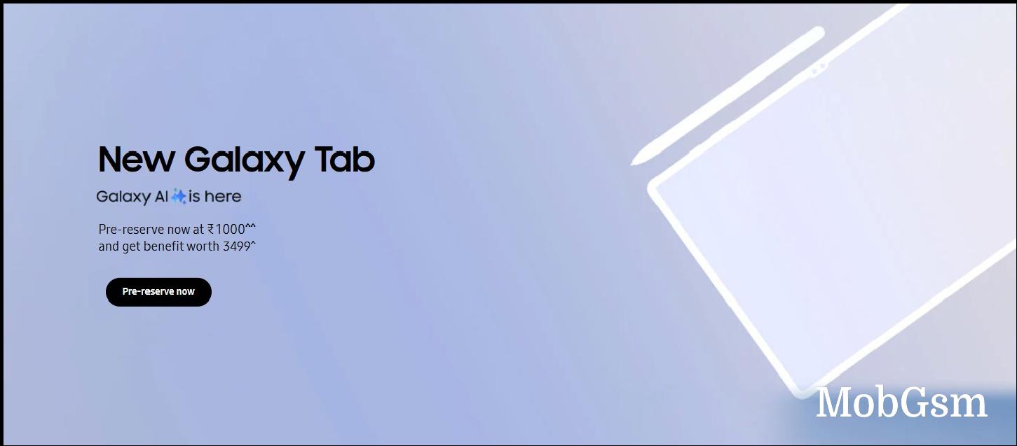 Samsung India starts accepting blind pre-reservations for the Galaxy Tab S10 series